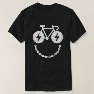 Face Funny Cycling Cyclist Cycling Face glimlachen T-shirt