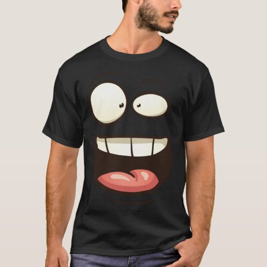Face Ghost Monster Costume Halloween T-shirt (Voorkant)