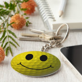 Face Golf Ball Sleutelhanger (Zijkant)