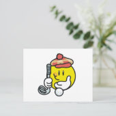 Face Golf T-shirts en Gifts Briefkaart (Staand voorkant)