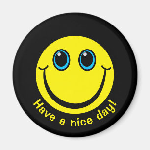 Face heb een leuke dag. magneet