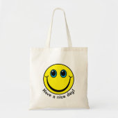 Face heb een leuke dag. tote bag (Voorkant)