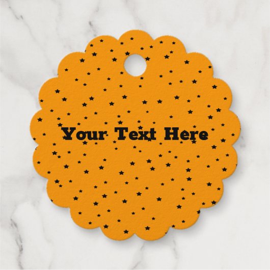 Face in Gold van de grote ojasterren van de Hallow Bedankjes Labels (Achterkant)