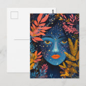 Face in the Plants Briefkaart (Voorkant / Achterkant)