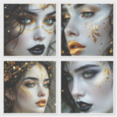 Face In Time  Sticker (Voorkant)