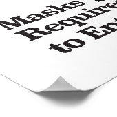 Face Mask Required Sign | Small Business Poster (Hoek)