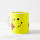 Face-Mok Tweekleurige Koffiemok (Voorkant links)
