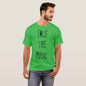 Face Music retro T-shirt (Voorkant volledig)
