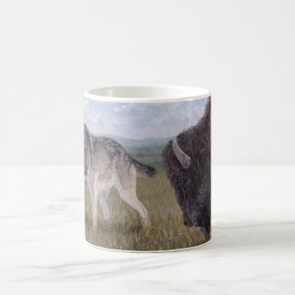 Face naar Face Wolf en Buffalo Mok