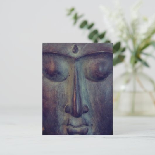 Face of Buddha Briefkaart (Staand voorkant)