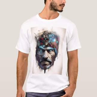 Face of Future-1 [Generatieve kunst met AI) T-shirt