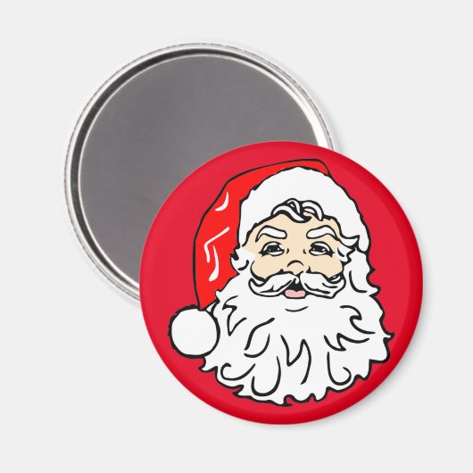 Face of Santa Claus Magneet (Voorkant / Achterkant)