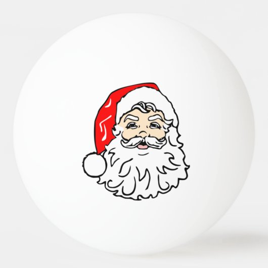 Face of Santa Claus Pingpongbal (Voorkant)