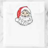 Face of Santa Claus Ronde Sticker (Tas)