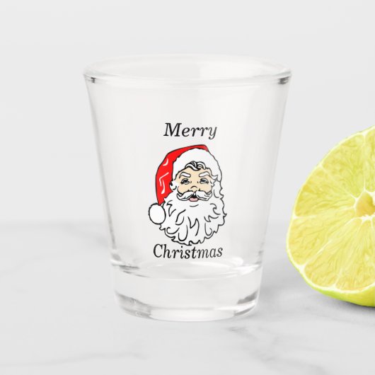 Face of Santa Claus Shot Glas (Voorkant)