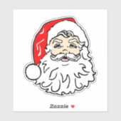 Face of Santa Claus Sticker (Vel)