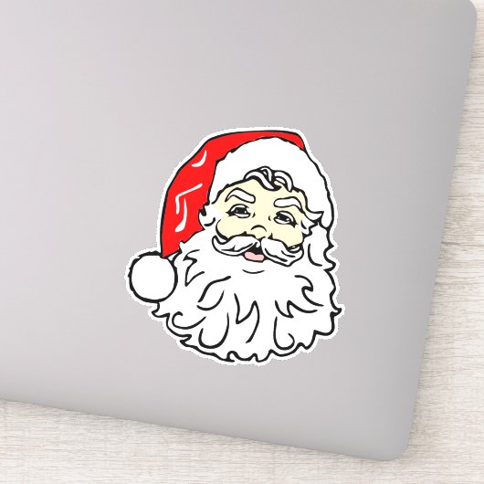 Face of Santa Claus Sticker (Detail)