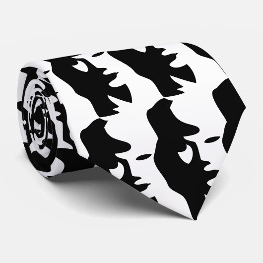 Face of saxofone speler? stropdas (Opgerold)