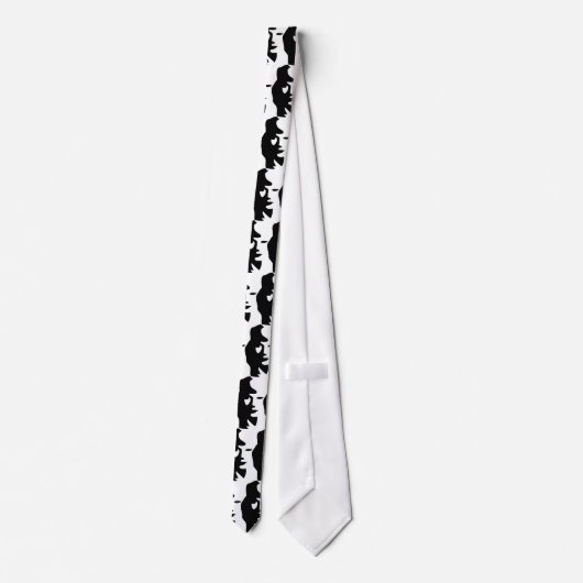 Face of saxofone speler? stropdas (Achterkant)