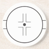 Face-off circle zandsteen onderzetter (Voorkant)