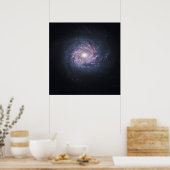 Face on Spiral Galaxy NGC 3982 uit de Hubble Poster (Keuken)