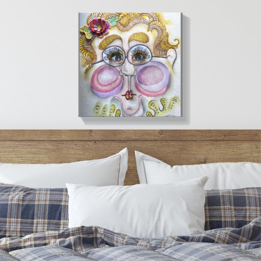 Face op Canvas (Insitu (Slaapkamer))