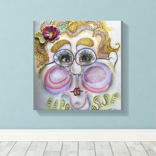 Face op Canvas (Insitu (Houten vloer))