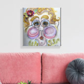 Face op Canvas (Insitu (Woonkamer))