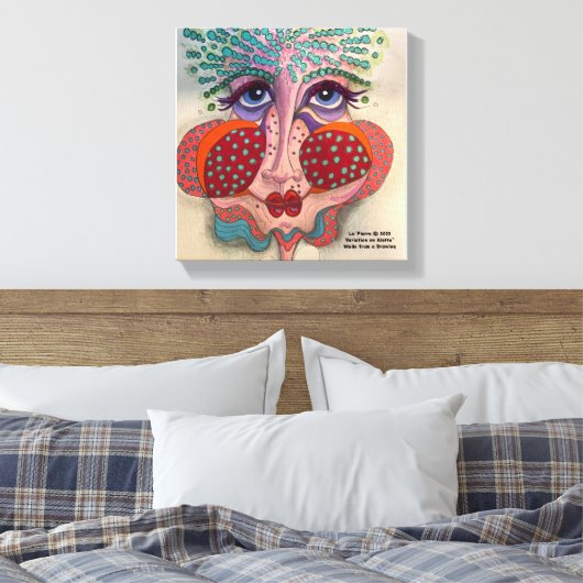 Face op Canvas (Insitu (Slaapkamer))