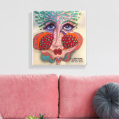 Face op Canvas (Insitu (Woonkamer))