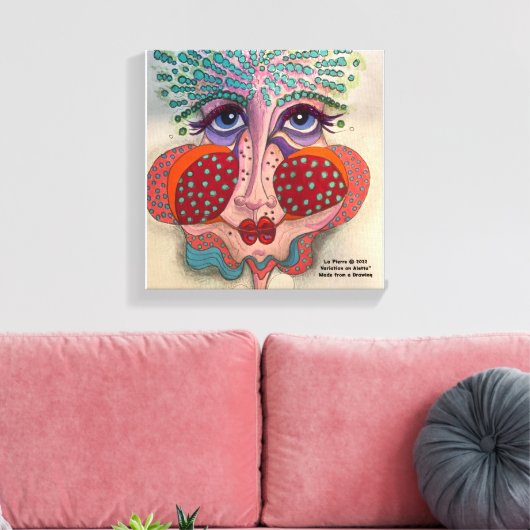 Face op Canvas (Insitu (Woonkamer))
