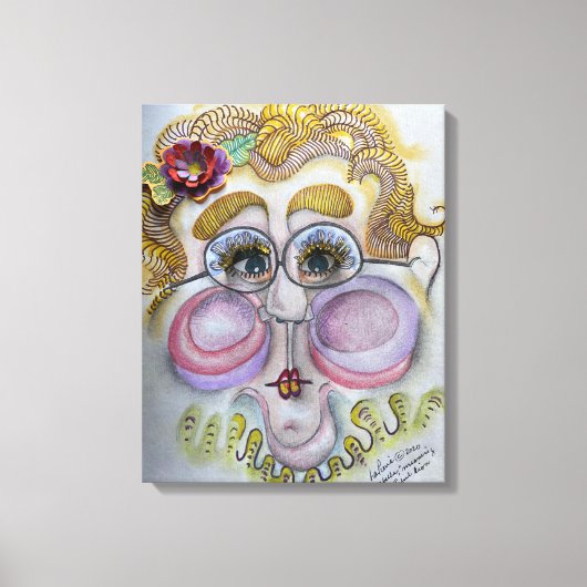 Face op Canvas Afdruk (Voorkant)