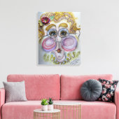 Face op Canvas Afdruk (Insitu (Woonkamer))