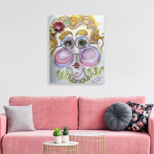 Face op Canvas Afdruk (Insitu (Woonkamer))