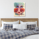 Face op Canvas Afdruk (Insitu (Slaapkamer))