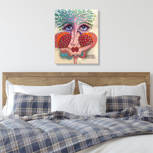 Face op Canvas Afdruk (Insitu (Slaapkamer))