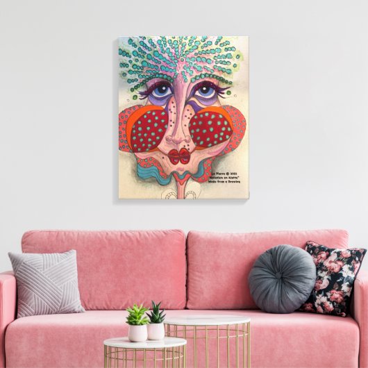 Face op Canvas Afdruk (Insitu (Woonkamer))