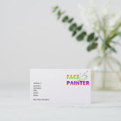 Face Painter Visitekaartje (Staand voorkant)