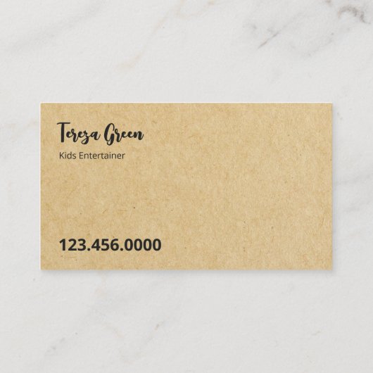 Face Painter Visitekaartje (Achterkant)