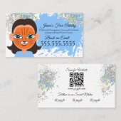 Face Painting Facepainter kinderentertainment Visitekaartje (Voorkant / Achterkant)