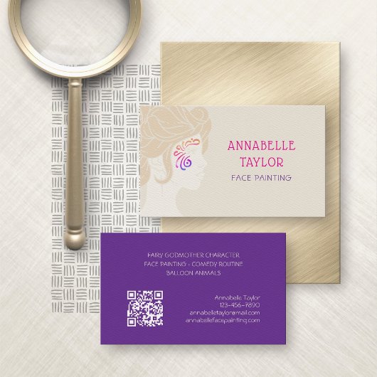 Face Painting Party Visitekaartje