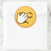 Face Palm Ronde Sticker (Tas)