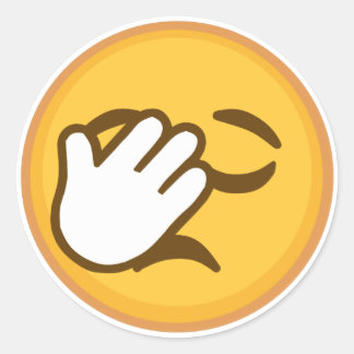 Face Palm Ronde Sticker