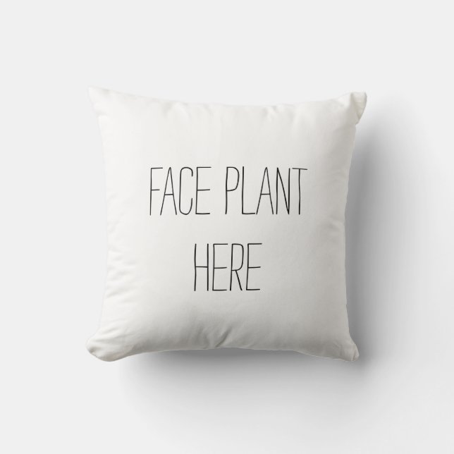 Face Plant Funny Pillow Kussen (Voorkant)