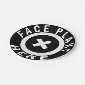 Face Plant Hier Papieren Bordje (Gekanteld)