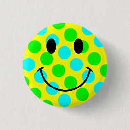 Face Polka Dots Ronde Button 3,2 Cm