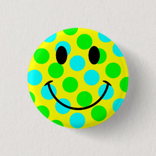 Face Polka Dots Ronde Button 3,2 Cm