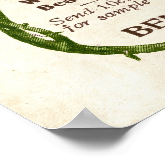 Face Powder Ad vanaf 1907 (gekleurd) Poster (Hoek)