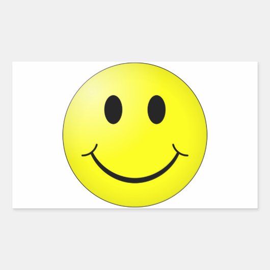 Face Rechthoekige Sticker (Voorkant)