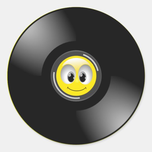 FACE RECORD ALBUM RONDE STICKER (Voorkant)